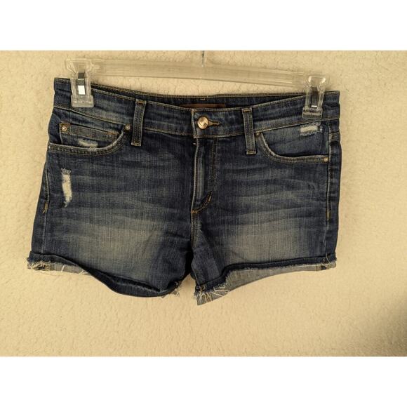 Joe’s Jeans Women Size 27 Collector’s Edition Dark Wash Distressed Jean Shorts - Picture 1 of 8